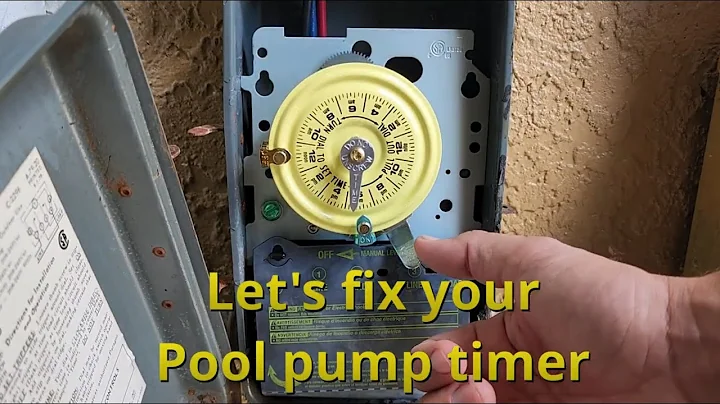How to fix a Pool Pump Timer - Easy replacement using the Intermatic T104