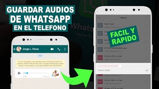 COMO GUARDAR AUDIOS de WhatsApp FACIL Y RAPIDO EN TU TELEFONO screenshot 5