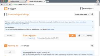 How can I set up Google Analytics for my Blogspot Blog