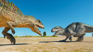 Giganotosaurus Vs Spinosaurus T-Rex Indominus Rex Indoraptor Jurassic World Evolution 3