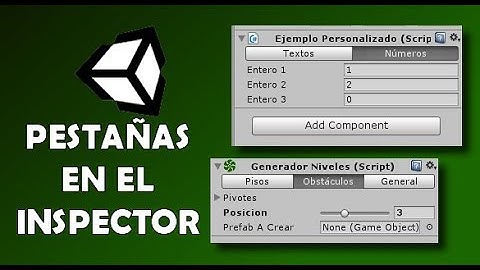 Personalizar Inspector - Pestañas