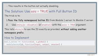 How to Properly Disable a shinyjs Action Button in a Nested Shiny Module Net Worth