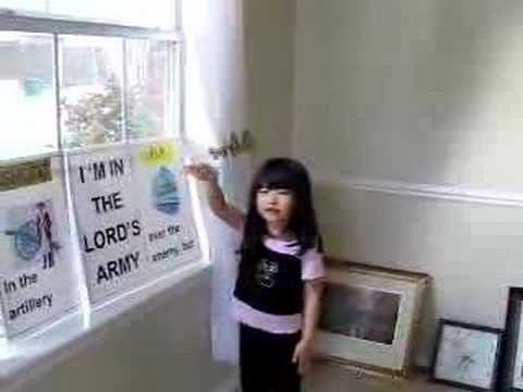 Grace Hiu Yan singing I am the Lord's army