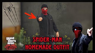 GTA 5 ONLINE - THE AMAZING SPIDER-MAN HOMEMADE SUIT OUTFIT TUTORIAL