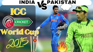 INDIA VS PAKISTAN ICC WORLD CUP 2015 FULL MATCH HIGHLIGHTS| IND vs PAk ? cricket cricketing icc