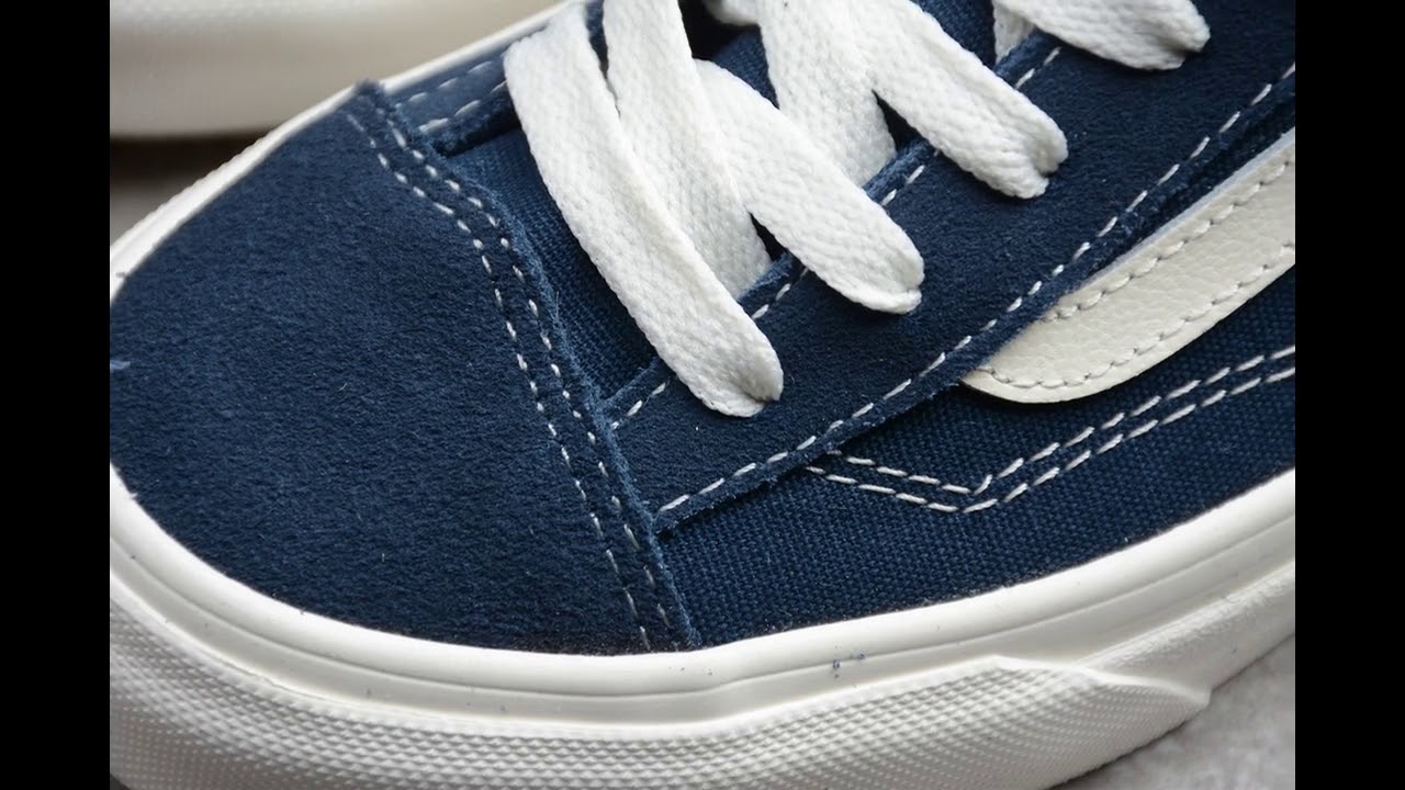 Dark blue Vans Vault OG Style 36 LX high end skate shoes YouTube