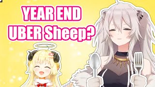 Botan Finds Watame Christmas UBER Sheep and Responds in kind 【Hololive English Sub】