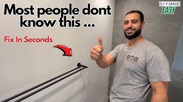 How to fix loose towel rail bar in seconds