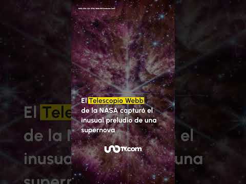 Telescopio Webb de la NASA captura el raro preludio de una supernova