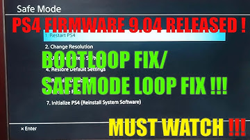 PS4 9.04 UPDATE! | How to SAFELY INSTALL PS4 9.04 UPDATE | PS4 Bootloop ERROR FIX!