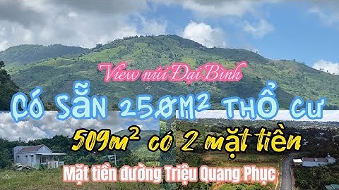 Đã bán | Đất biệt thự 509m² view núi Đại Bình có 2 mặt tiền - #bdsbaoloc
