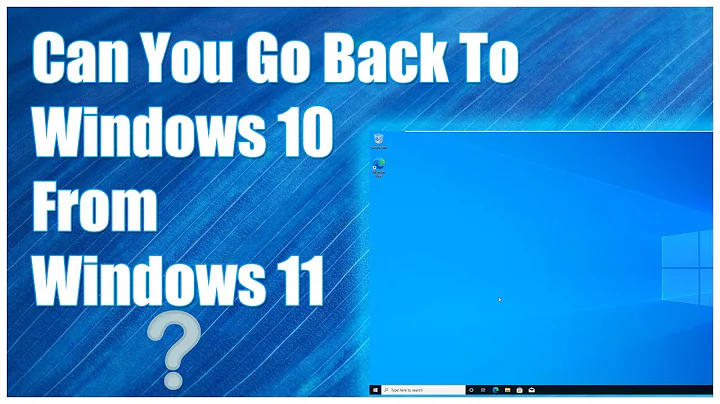 How to Downgrade Windows 11 to Windows 10