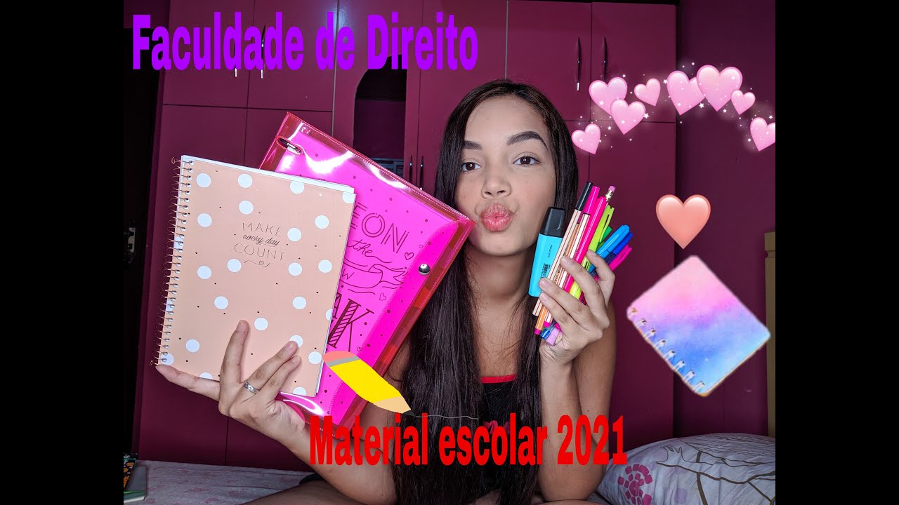MEU MATERIAL DA FACULDADE 2021 | MATERIAL ESCOLAR