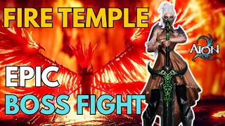 AION 2 Fire Temple Dungeon EPIC FINAL BOSS Fight | Gladiator Gameplay | F2P | 4k screenshot 5