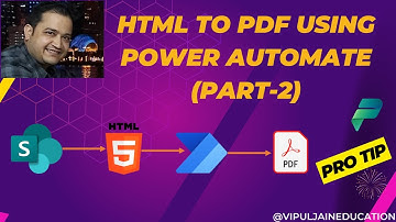 HTML to PDF using Power Automate (Part-2) | SharePoint List Item | HTML Input