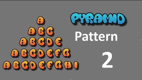 8 Pyramid Pattern Print with ALPHABETS & DIGITS - Part 03 ( বাংলা ) | C language