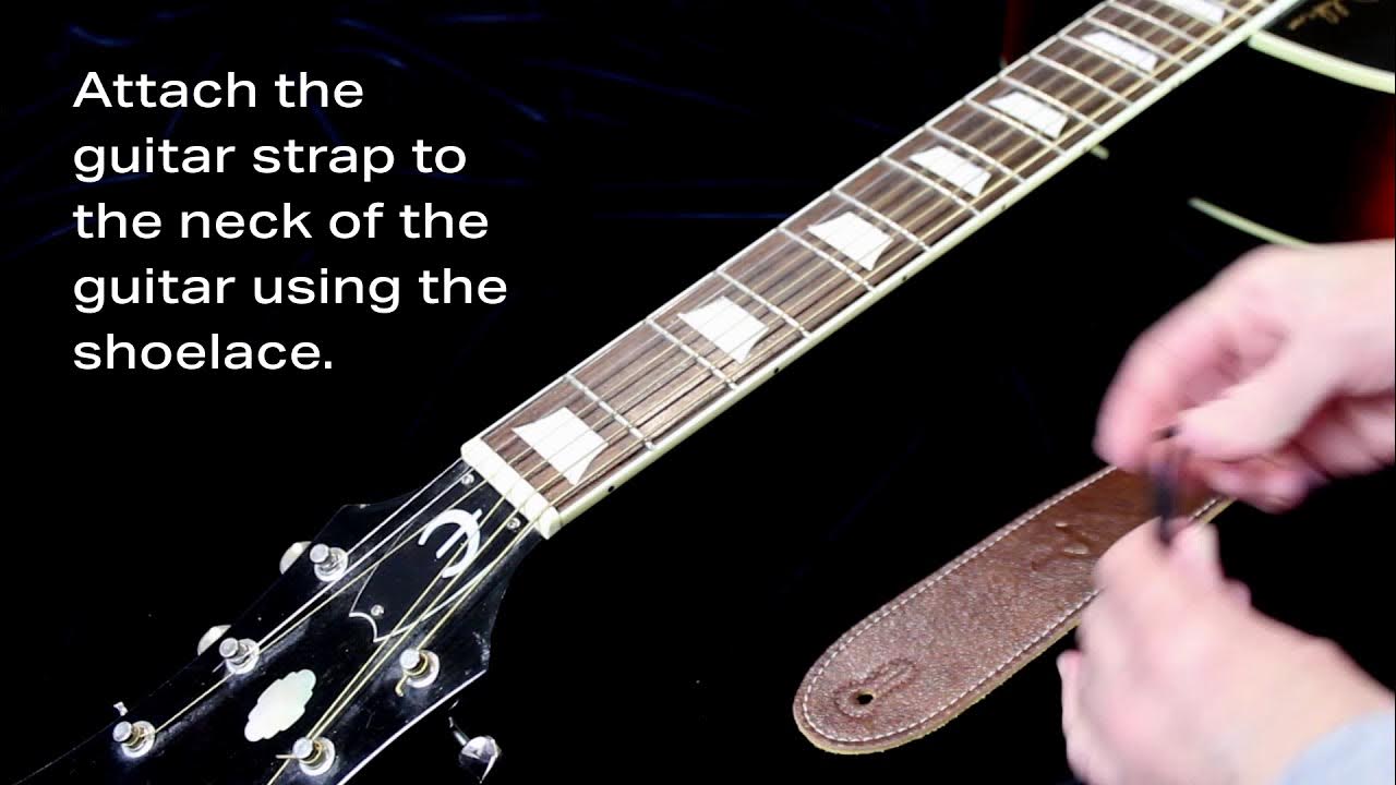 Perri's - How to attach an acoustic guitar strap - YouTube