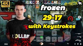 frozen (29-17) POV with KeyStrokes (Ancient) | FACEIT avg 2440 ELo #cs2 #frozen #faze