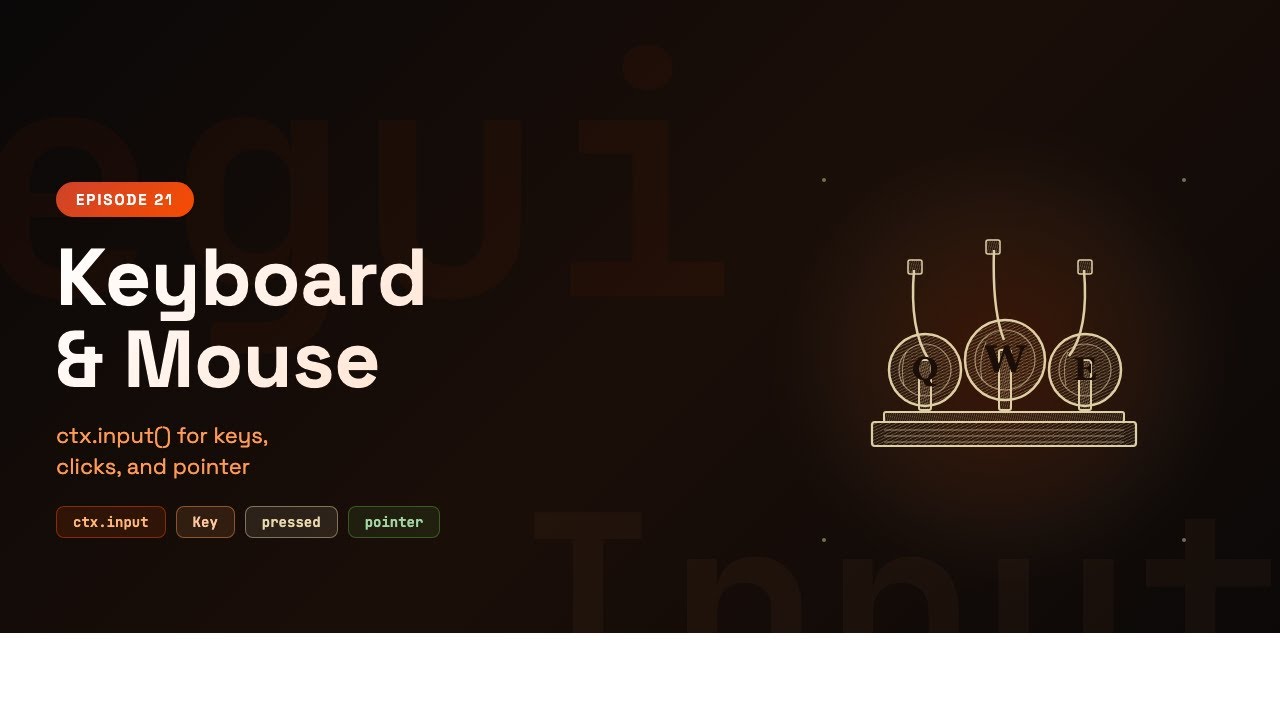 egui Keyboard Input: Arrow Keys, Clicks & Events | Rust GUI Ep 21