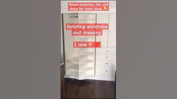 Rotating wardrobe and dressing #homedecor #wardrobe #dressingtable #viralshorts