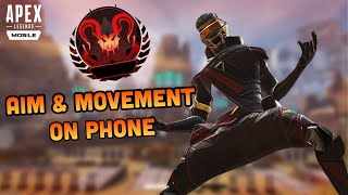 INSANE Aim with Movement on Phone in Predator Rank (Apex Legends Mobile Season 3.5)