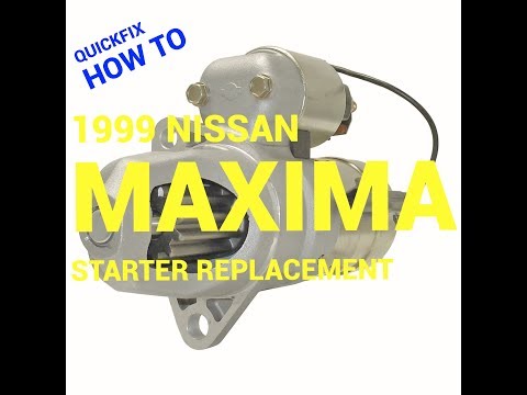 🤔 How to replace a starter in a 1999 Nissan Maxima 3.0L🤗