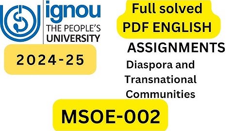 MSOE-002 SOLVED ASSIGNMENT 2024-25