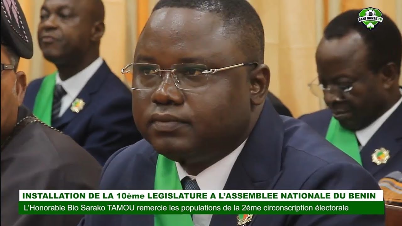 PORTO-NOVO: INSTALLATION DE LA 10ème LEGISLATURE, HE BIO SARAKO TAMOU REMERCIE LE PEUPLE