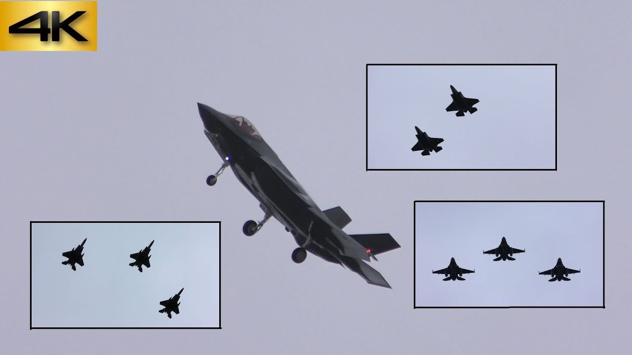 F-35Aお披露目!! 観閲飛行 自衛隊記念日観閲式 総合予行 2018/10/8