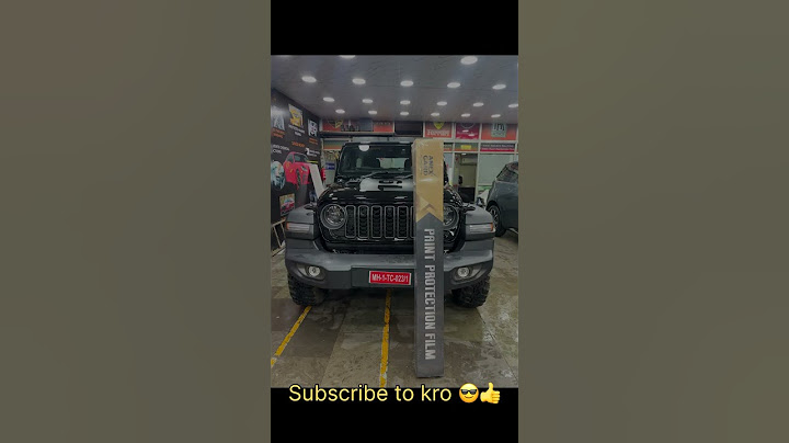 JEEP RUBICON BLACK protect with ANEX GARD PPF at Xpert detailing studio Kandivali West #carppffilm