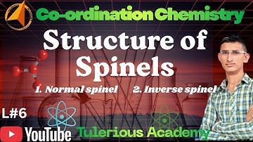 L-6 | Structure of Spinels in Co-ordination chemistry | GATE/IIT-JAM/CUET-PG/CSIR/M.Sc. ||