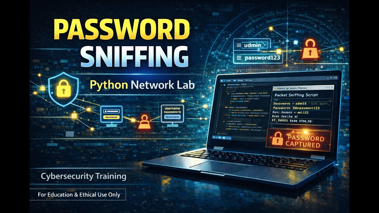 Network Packet Sniffing with Python | Cybersecurity Training Lab - YouTube