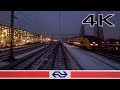 Night Train! 4K CABVIEW HOLLAND Amsterdam - Baarn SLT 24jan 2019 NACHTRIT