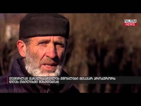 თემირლან მაჩალიკაშვილის მშობლები მთავარ პროკურორს დღეს თბილისში შეხვდებიან