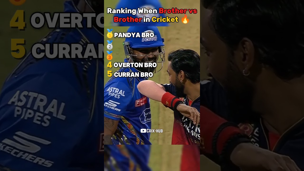 Brother vs brother in Cricket history 
