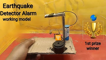 Earthquake Detector Alarm System Project kaise Banaen!! Working Project Model for Science Exhibition