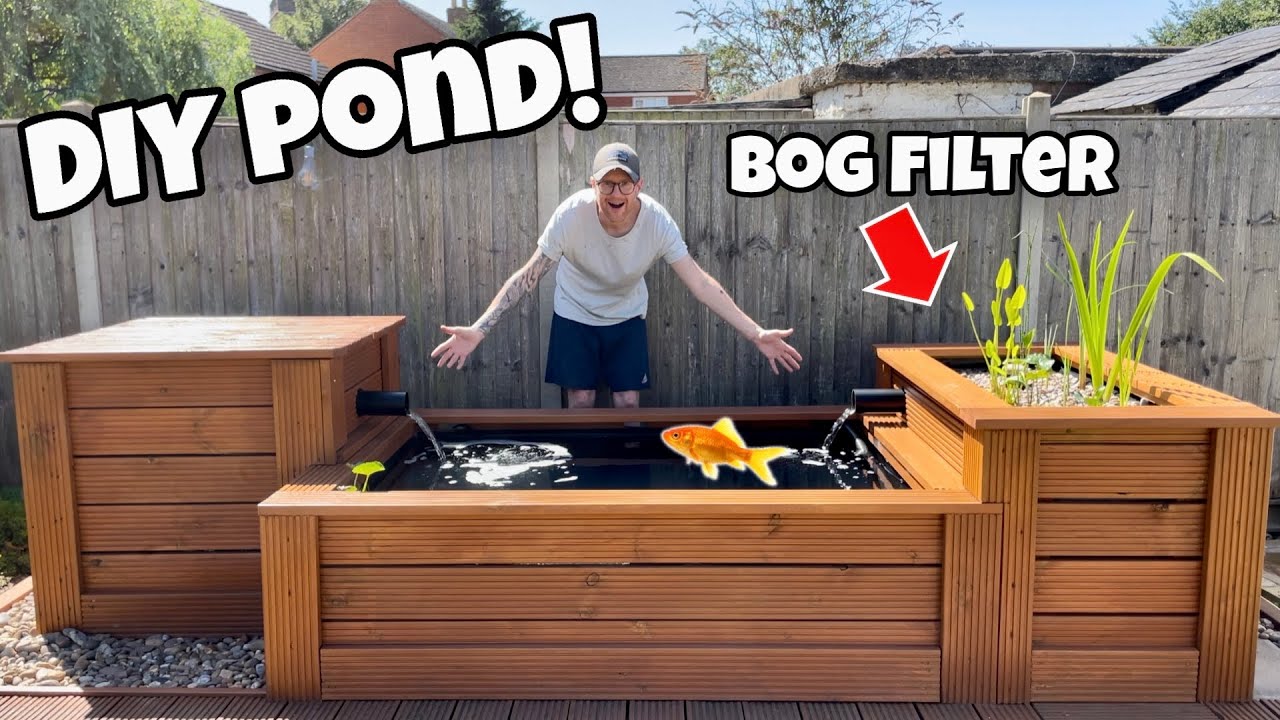 ⁣DIY Backyard Garden Pond (step-by-step)