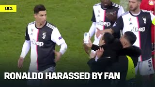 Cristiano Ronaldo Gets Harassed By Pitch Invader