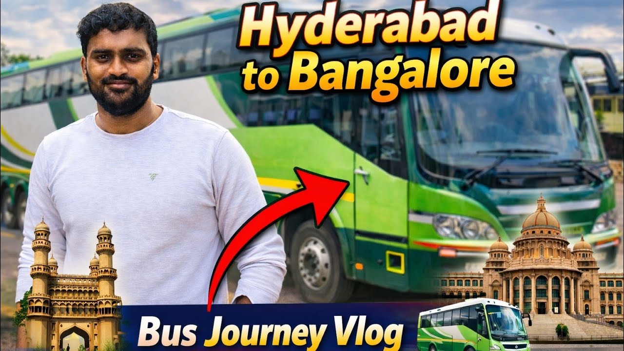 Hyderabad to Bangalore 🚌 || Travel Vlog 