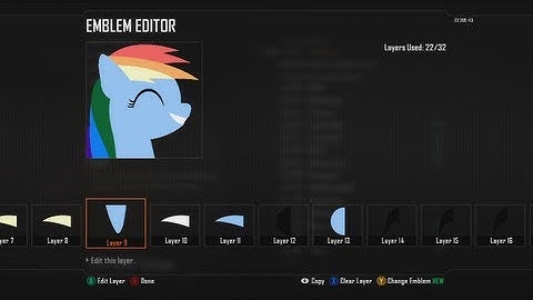CoD: Black Ops 2 | RAINBOW DASH [REDO] CUSTOM EMBLEM (My Little Pony :3)