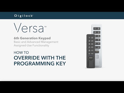 How to Override with the Programming Key | Versa Keypad | Assigned Use