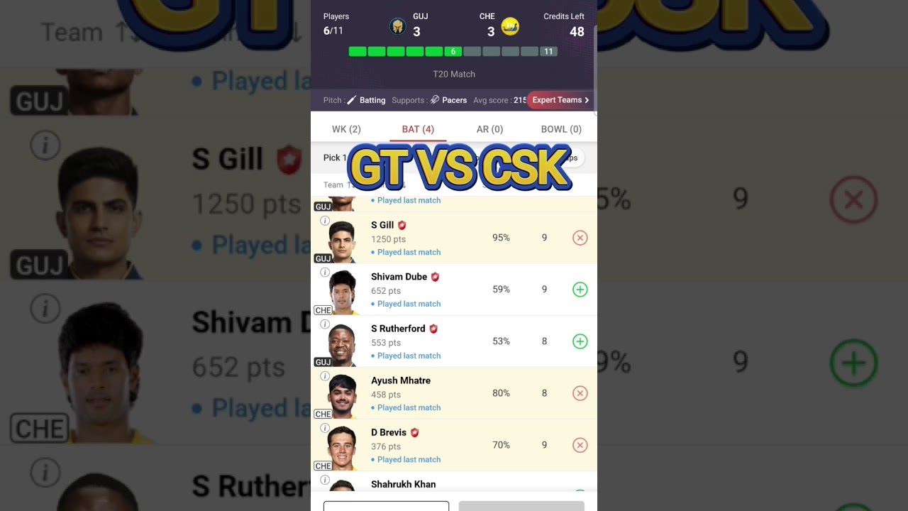 gt vs csk 2025| ipl 2025| csk vs gt| my 11 circle| ipl| my 11 circle team| 