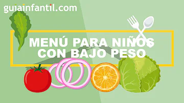 ¿Qué alimentos ayudan a ganar peso a un niño de 2 años?