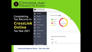 Introduction to Completing Tax Returns in CrossLink Online