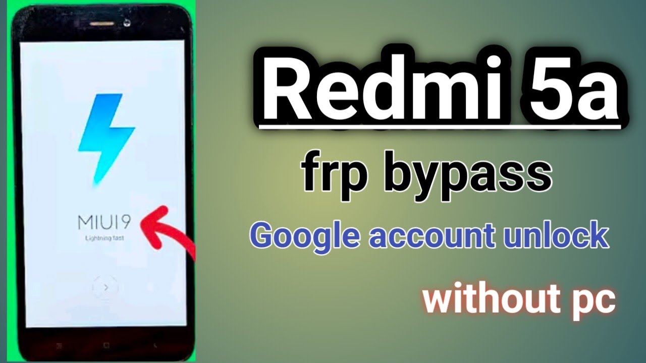 Mi5a frp bypass without pc 💯