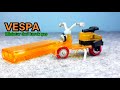 DIY//membuat miniatur motor vespa dari korek gas