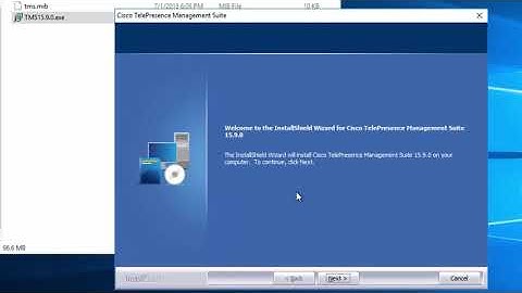 ow to Install Cisco TMS: Step-by-Step Installation Demonstration
