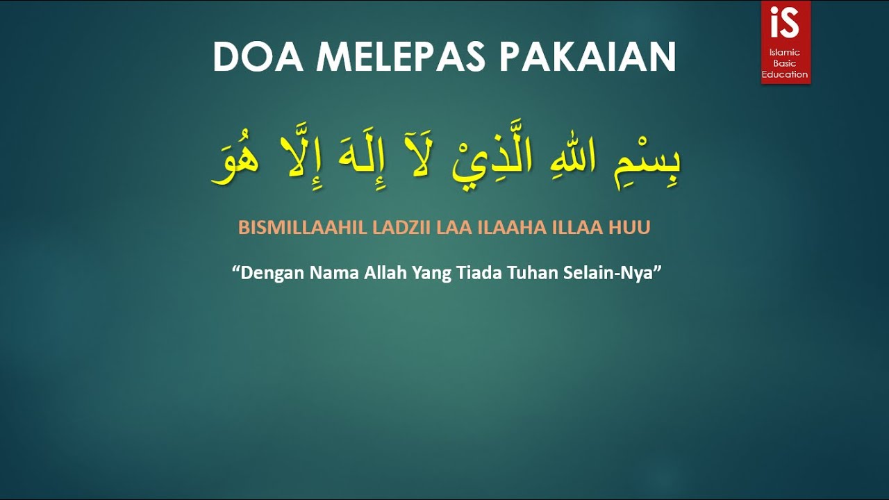 Doa Melepas Pakaian Youtube