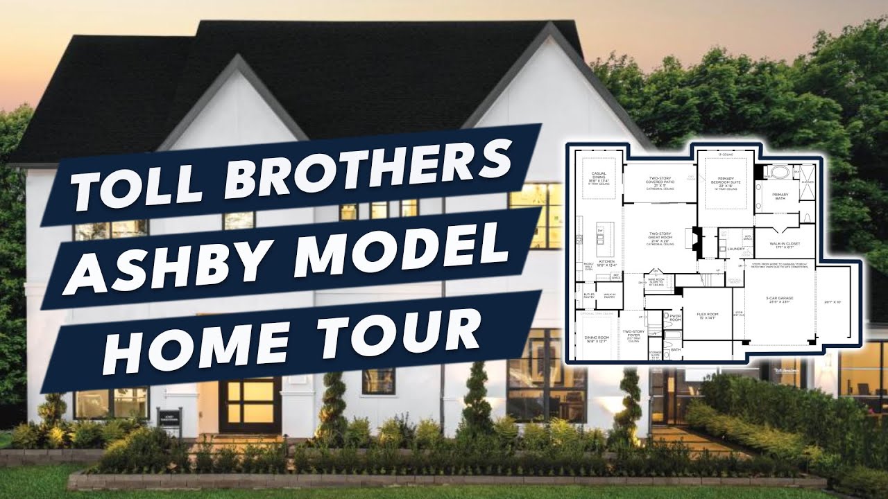 Toll Brothers Sienna, TX ASHBY Floor Plan 1.6m YouTube