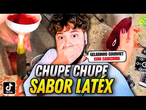 GELADINIHO DE PRESERVATIVO GOURMET! | React Tiktoks Brino